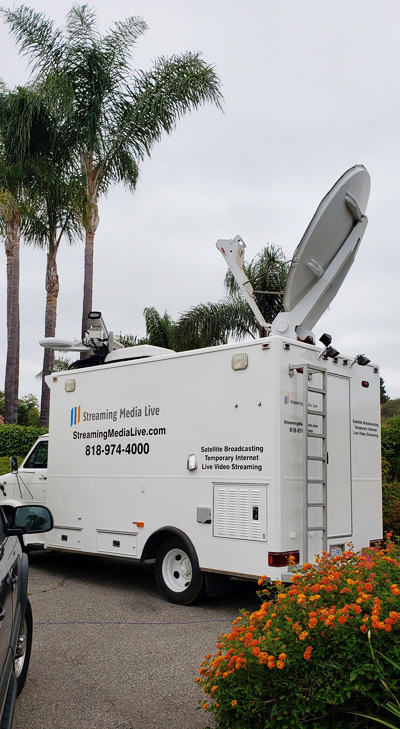 Streaming Media Live Satellite Truck
